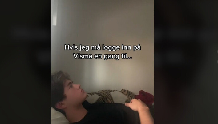 Mange unge på appen lager videoer som kritiserer Visma InSchool.