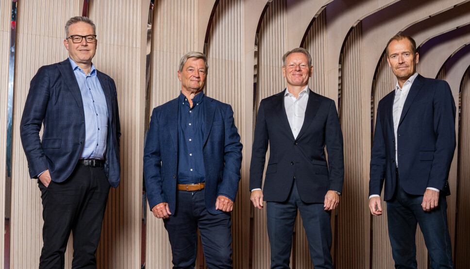 F.v. Lars Vegard Furset, Ronny Aasland, Stig Kristiansen og Svein Graff blir partnere i NPG Sport & Communication.
