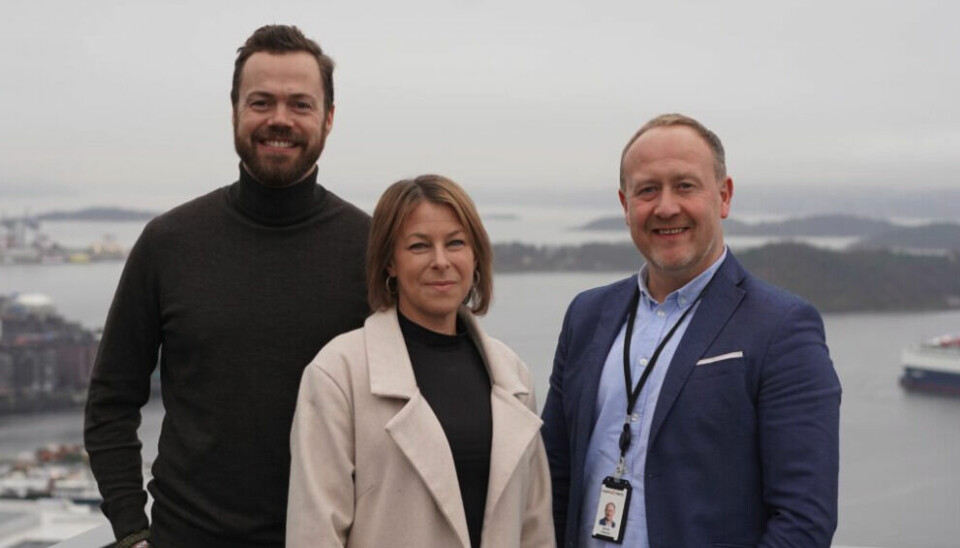 F.v. Torbjørn Rodt, Johanne Kjuus og daglig leder Øyvind Vederhus, er klare for å jobbe sammen for grønn omstilling.