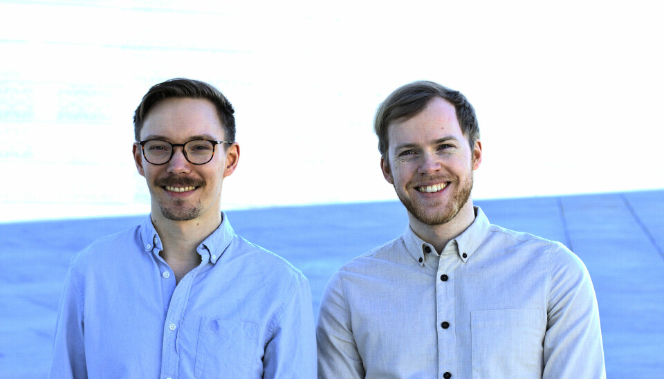 F.v. Bjørn Fjellstad og Daniel Skogly kommer begge fra TRY Apt. Tidligere denne måneden lanserte de selskapet Instorier, som er et digitalt historiefortellings verktøy.