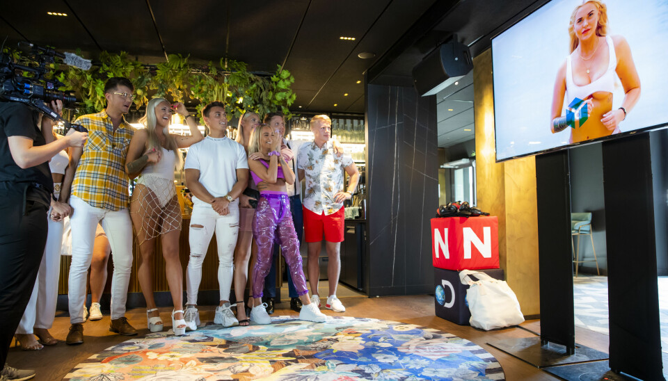 Deltakerne i 2019-utgaven av realityserien Ex on the Beach under høstlanseringen for fjernsynskanalene Discovery Networks, TV Norge og Dplay. Nå kan programkonseptet få årets Gullbarbie.