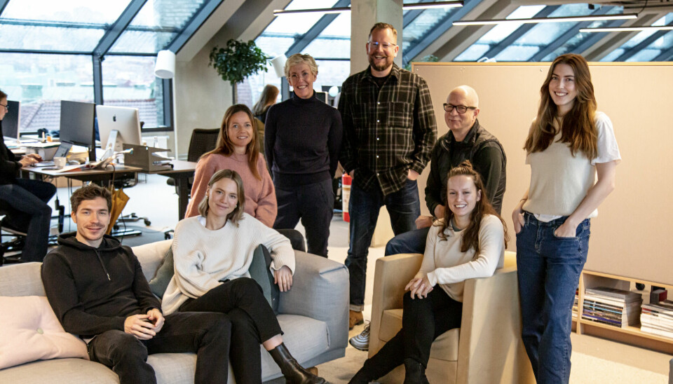 Easee inngår samarbeid med svenske Forsman & Bodenfors, f.v. Hampus Elfström, Anna Karlsson, Sophia Lindholm, Katarina Klofsten, Tommy Ellingsen, Magnus Wretblad, Georgia Cotterill og Julia Holtback-Yeter.