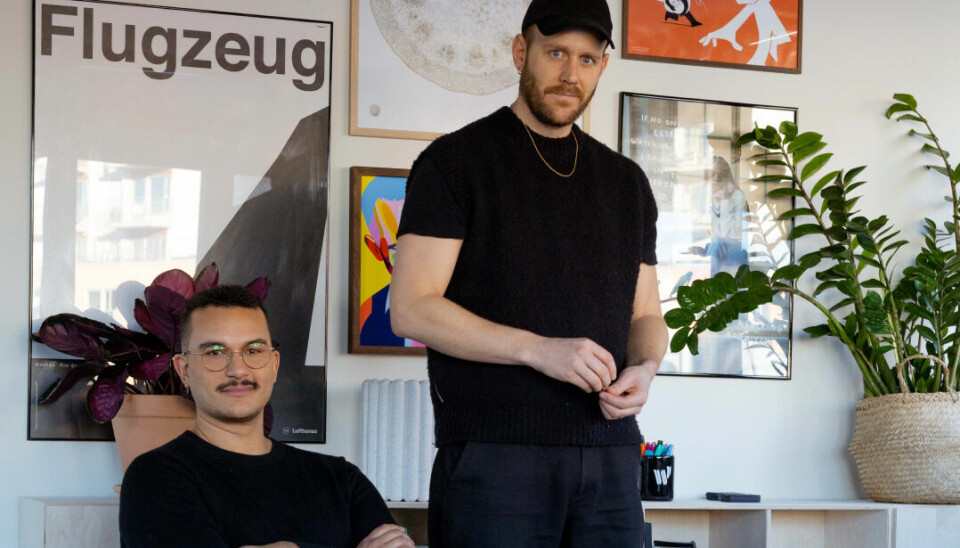 Etter mange år i København, har Jone Fjellstad og Christopher Waldekrantz tatt med seg
hund, møbler og sitt eget branding byrå til Oslo.