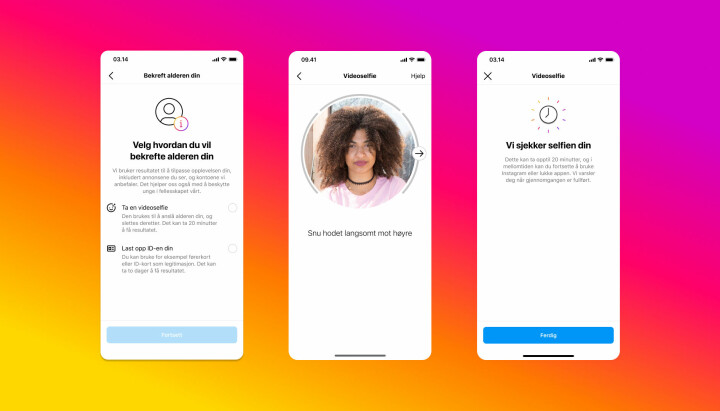 Meta lanserte i dag en ny løsning for aldersverifisering på Instagram i Norge. Den nye løsningen bruker kunstig intelligens for å anslå riktig alder på brukeren, og er et alternativ til å laste opp kopi av gyldig ID.