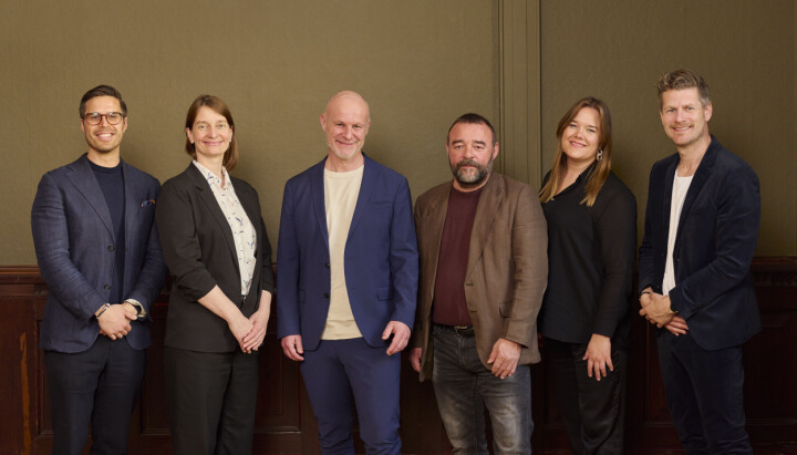 Nytt styre i Kommunikasjonsforeningen (f.v.) Andreas Bjørnstad, Inger Lise Næss, Bernt Flekke, Lars Fuglevaag, Lene Bergmann (nestleder) og Svein Inge Leirgulen (leder).

Andrea Kilen, Mala Wang-Naveen og Jan Christian Thommesen var ikke til stede.