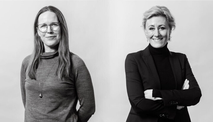 (F.v.) Produktsjef i Mynewsdesk, Sara Manding Holm, og administrerende direktør, Louise Barnekow.