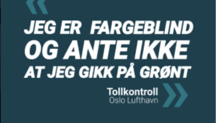 Forsøk på å spille fargeblind er ikke godt nok for å snike seg unna smuglingsforsøk.