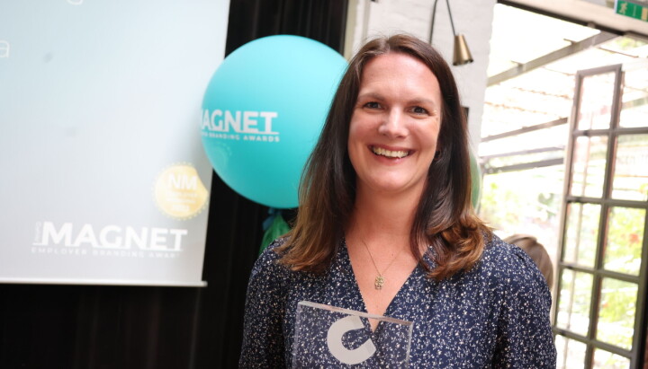 Megan Strand ble kåret til årets fagperson på Magnet Awards.