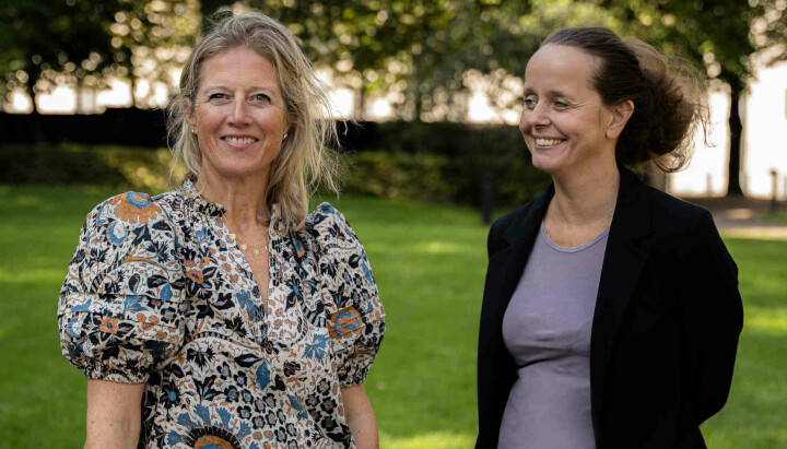 Kathrine Astrup (t.v.) er ansatt som daglig leder for Leidar Norge. Hun vil ha en viktig alliert i Mari Finnestad (til høyre), som leder filmteamet i Norge.