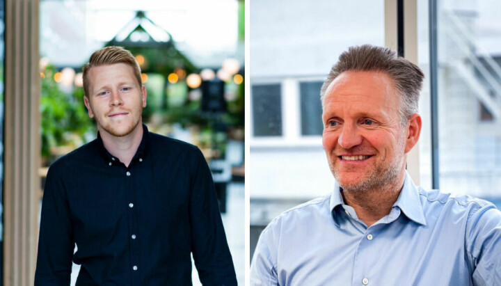 Fredrik Fornes (til venstre) og Jan Erik Kjerpeseth har tusenvis av følgere på LinkedIn.
