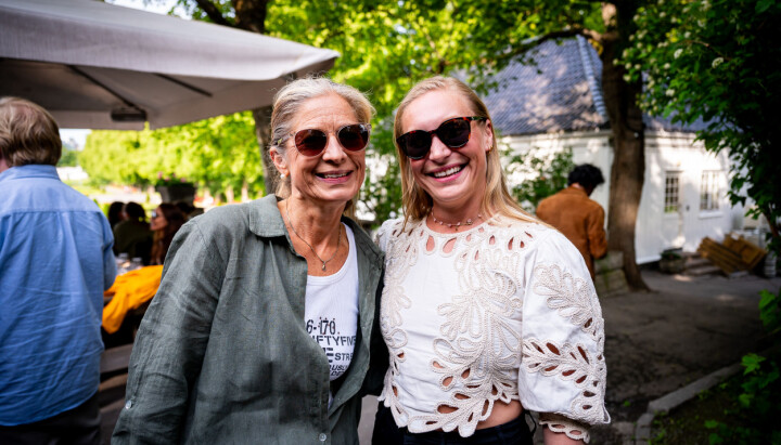 Benedikte Løvdal og Nina Lorentzen på Kreativt Forum og produsentenes sommerfest i fjor.