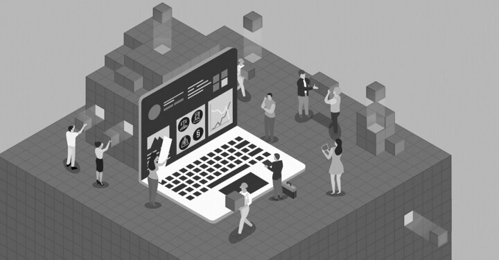 Digitaliseringsdirektoratet søker kommunikasjonsdirektør illustrasjonsbilde av mennesker som jobber ved en pc
