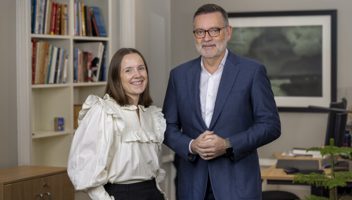 Marianne Andenæs og Jan-Erik Larsen i Kruse Larsen.