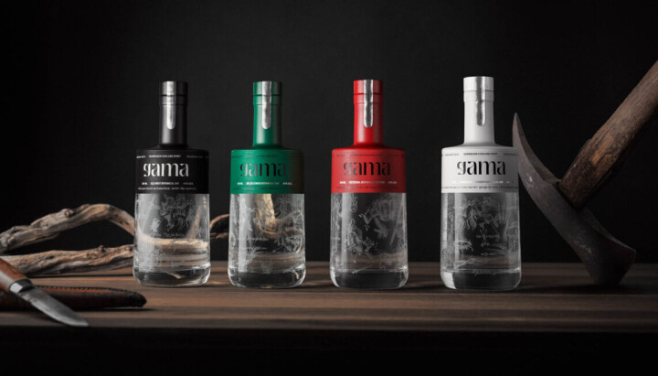 Det norske gin-merket Gama fra Setesdalen var blant vinnerjobbene for KIND i World Brand Design Society Awards. Det norske gin-merket Gama fra Setesdalen var blant vinnerjobbene for KIND i World Brand Design Society Awards.