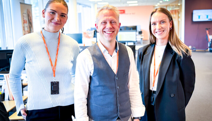Silje Meese, Kenneth Westby og Toril Hornnes er alle nye på markedsavdelingen til Fjordkraft.