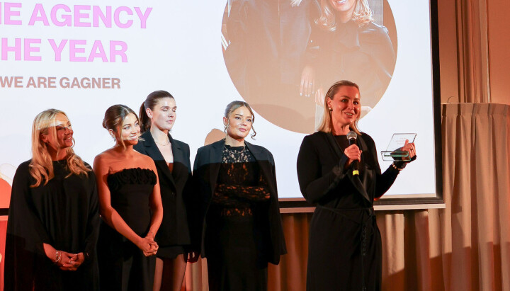 Teamet i Gagner kunne juble da de ble kåret til Årets SoMe-byrå under HER Awards i Oslo mandag.