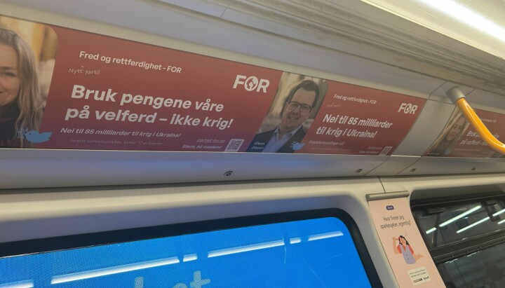 Slik ser det ut på T-banen i Oslo.