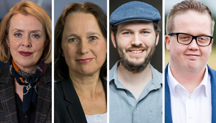 Fra venstre: Benedicte Bjørnland, Ragna Aarli, Reidar Strisland og Helge Fossum.