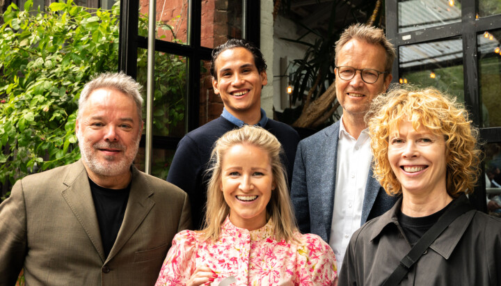 Fra venstre: Trond Vestengen (Atyp), Henrik Støre (Atyp), Ingrid Syrstadeng (NAV), Svein Larsen (Atyp) og Dagmar Kollstrøm (Atyp).
