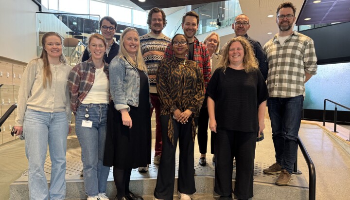 Bakerste rad: Benjamin Bognar - Paid Lead, Rocket, Per Straume, rågiver, HVO, Kristoffer Moland Andreassen - Client Lead, Rocket, Torill Sølvi Engeset,HVO, Tor Mikalsen, rådgiver, HVO, Steinarr Sommerset, rådgiver, HVO.
Fremre rad: Mari Kristine Sæther, rådgiver, HVO, Vilde Moltudal Igland, rådgiver, HVO, Terese Balsnes, rådgiver, HVO, Suad Jama - Social Lead, Rocket, Mona Nordal Johnsen, Kommunikasjons- og markedssjef, HVO.