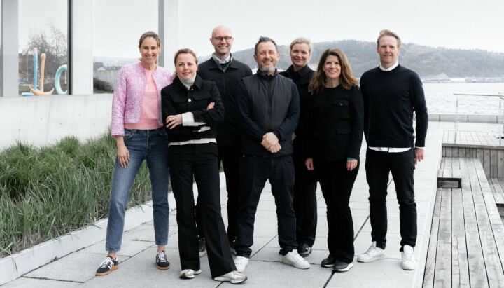 Fra venstre: Masha Scekic, Lena Sarset, Thomas Faye Willoch, Torstein Rafgård, Jorun Thue, Liv Gülin Berg og Håvar Sesseng.