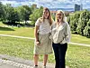 Fra venstre: Marie Furseth, bærekraftsjef i Øyafestivalen og Tanja Schøien, daglig leder i Nr. 17 og initiativtaker til Green Camp.