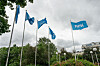 NRK-flagg på Marienlyst i Oslo