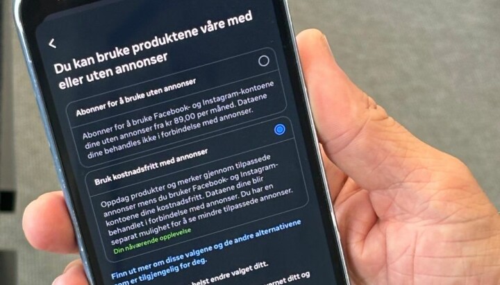 Dette bildet møter brukere av Metas produkter om dagen.